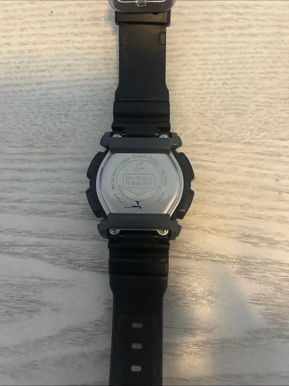 Casio G-Shock Black Digital Watch with Red Accents